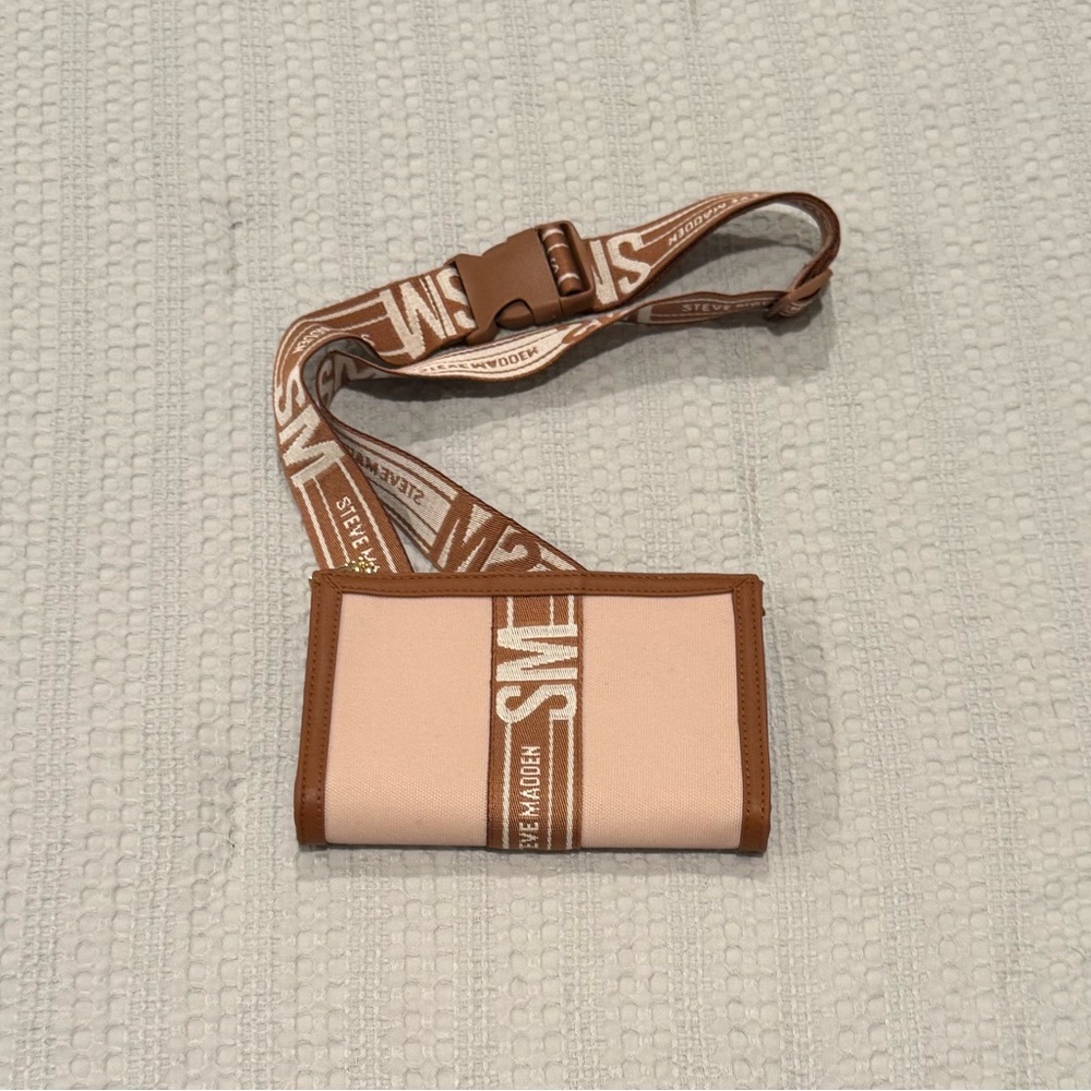 Steve Madden Tan and Cream Belt Bag